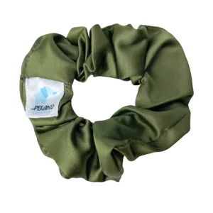 0B42C262-A765-4F7E-A984-FC1D1BA6F343.jpgv1701302866 Chouchou élastique pour cheveux - Satin vert militaire