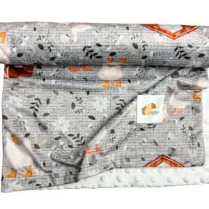 Couverture minky - Oie fermette