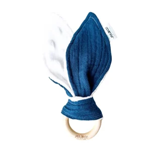 5814BDF4-7278-455F-AF13-B366F8EBCD8B_b8e4dfb4-9a99-4ab4-b89e-9bf9fbe30815.jpgv1707324274 Anneau de dentition bois oreille de lapin - Uni bleu aviateur