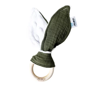 5B8D40DF-E281-4CF8-83D6-4BAC390896AB.jpgv1707252125 Anneau de dentition bois oreille de lapin - Uni vert safari