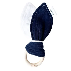 989DC345-6323-4509-847E-96F2B6773718.jpgv1707252185 Anneau de dentition bois oreille de lapin - Uni marine