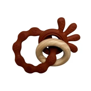 B9BC4112-2F59-406F-ADEC-B8BC391438CB.jpgv1718058456 Jouet de dentition - Bois & pieuvre rouille foncé