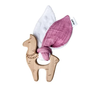 BFA1357C-2FE9-4D44-8364-C4A052E369B6.jpgv1707251179 Anneau de dentition bois oreille de lapin - Uni rose