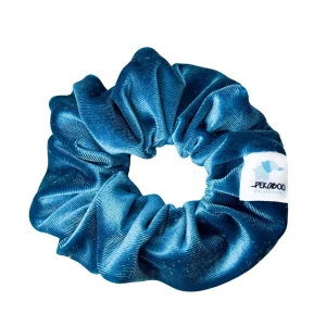 C52C9AF8-45E6-4F21-872F-66AE06A66439.jpgv1701375245 Chouchou élastique pour cheveux - Velours bleu canari