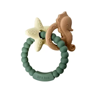 D59A542D-9BA6-4636-85B0-A51B2A07B943.jpgv1707145101 Jouet de dentition - Anneau silicone hippocampe étoile de mer sauge
