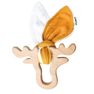 D6D65288-5B8A-4292-91FD-E7705001001D.jpgv1707251227 Anneau de dentition bois oreille de lapin - Uni moutarde