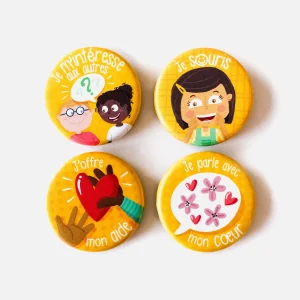 4 aimants - Mes défis de bienveillance