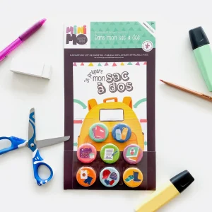 8 Aimants et Tableau Dans mon sac à dos