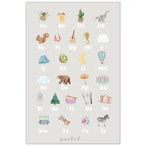 affiche-abecedaire-pastel-apprentissage.pngv1698841159 Affiche éducative & décorative "Abécédaire"