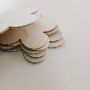 Fleur en bois (lot de 10)