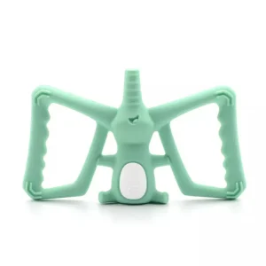 Jouet de dentition - Éléphant vert menthe