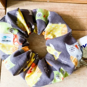 Chouchous à zip pochette - Hibou gris