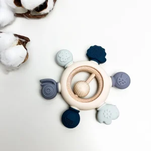 image_c586babd-a5e5-4dd4-a177-d5432157ba1b.jpgv1690559293 Jouet de dentition bois - Gouvernail bleu