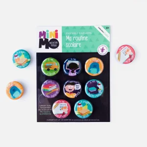 8 aimants - Ma routine scolaire